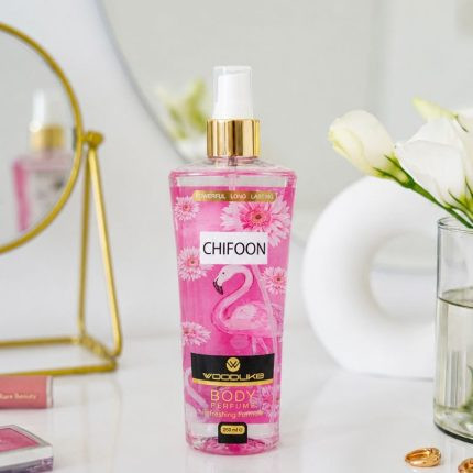 بادی اسپلش زنانه وودلایک مدل chifoon (شیفون امپر) حجم 250 میل