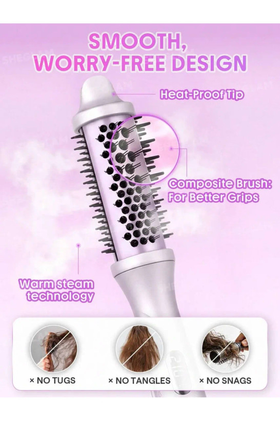 برس حرارتی بخار مو SHEGLAM Hydra Shot Steam Blowout Brush Pro | برس سشوار و حالتدهنده 4 در 1