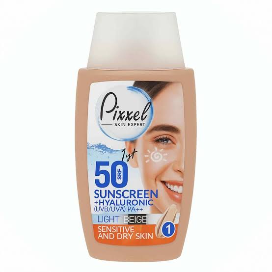 کرم ضد آفتاب رنگی پیکسل با SPF50 مناسب انواع پوست حجم 50 میلی لیتر