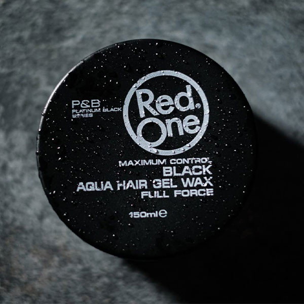 ژل واکس مو مشکی ردوان Red One Black Aqua Hair Gel Wax 150Ml