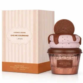 عطر ادوپرفیوم زنانه لطافه مدل کوکی کریو حجم ۷۵ میلی لیتر شیرین گرم